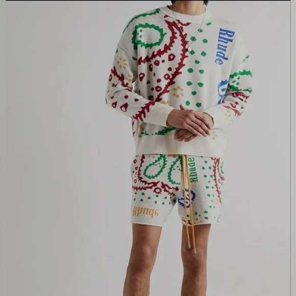 Rhude Multicolor Knit Shorts